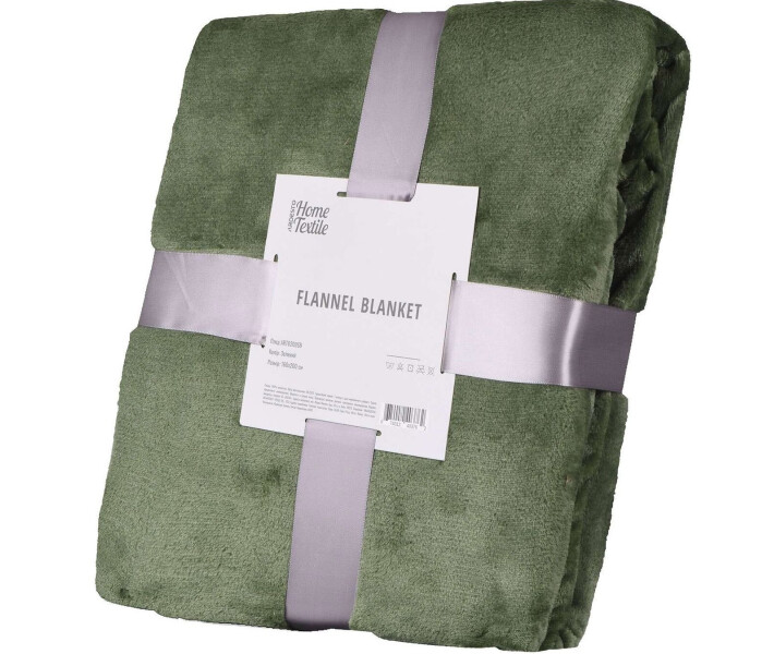 Фото - плед Плед Ardesto Flannel, 160х200см, зеленый, 100% полиэст (ART0209SB)
