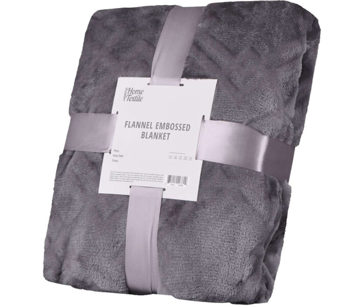 Фото - плед Плед Ardesto Embossed, 200х220см, серый, 100% полиэст (ART0304EB)
