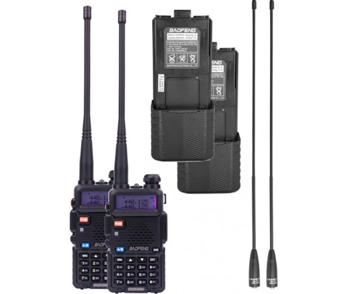 Фото - радиостанцию Комплект раций для леса Baofeng UV-5RHC Forest Black