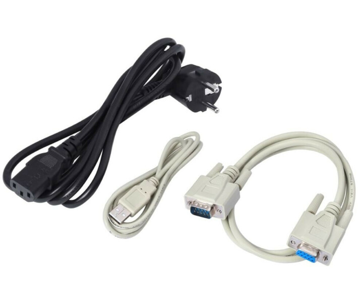 Фото - источник бесперебойного питания ИБП Powercom MAC-1K 1000VA RS232 USB 4 IEC LCD
