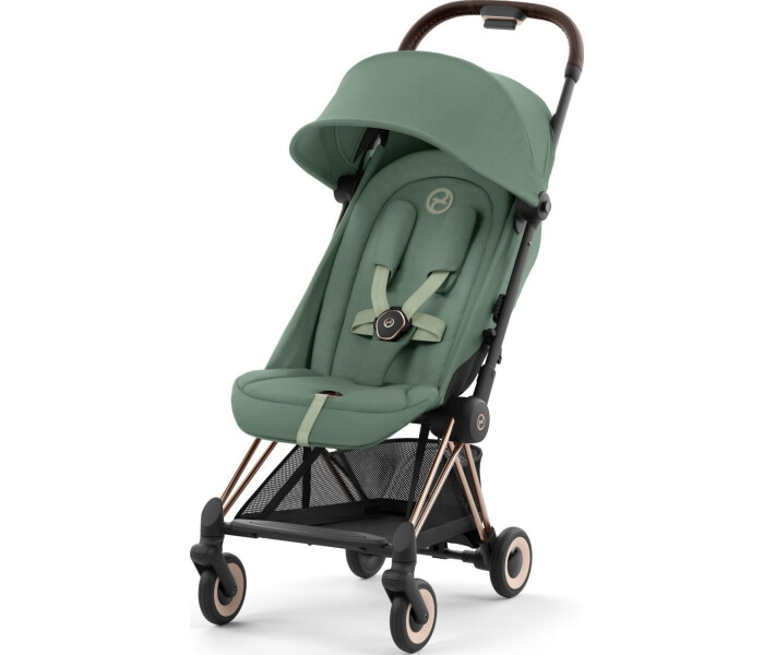 Фото - детскую коляску Коляска прогулочная Cybex Coya Rosegold Leaf Green (522004285)