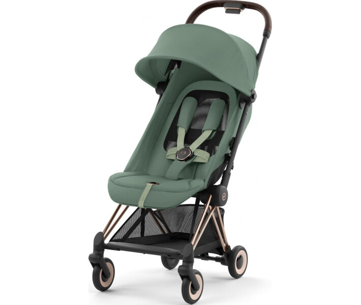 Фото - детскую коляску Коляска прогулочная Cybex Coya Rosegold Leaf Green (522004285)