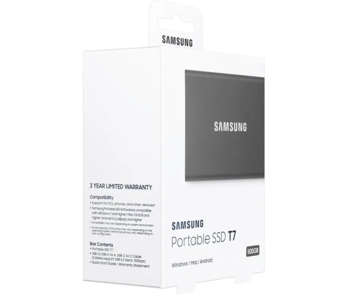 SSD-накопитель Samsung Portable SSD T7 1TB USB 3.2 Type-C (MU