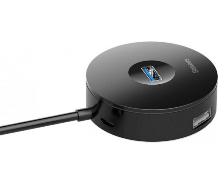 Фото - кардридер Переходник HUB Baseus Round Box Type-C to USB3.0+3USB 2.0 10cm (CAHUB-G01)черн