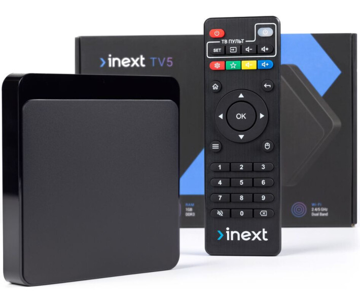 Фото - приставку Smart TV HD-медиаплеер INEXT TV5