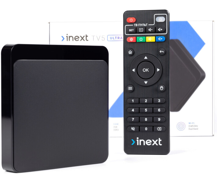 Фото - приставку Smart TV HD-медиаплеер INEXT TV5 Ultra