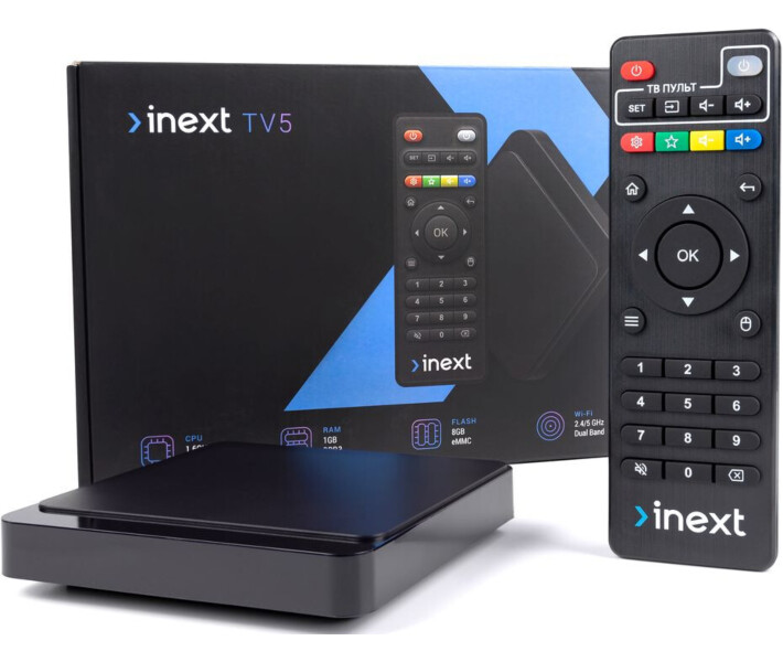 Фото - приставку Smart TV HD-медиаплеер INEXT TV5