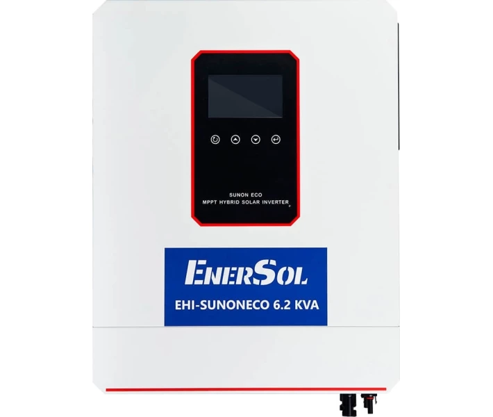 Фото - инвертор Гибридный инвертор EnerSol 6,2кВт з MPPT и Wifi (EHI-SUNONECO6.2KW) + Аккумуляторная батарея EnerSol 5,12 кВт.ч, 100Ач.