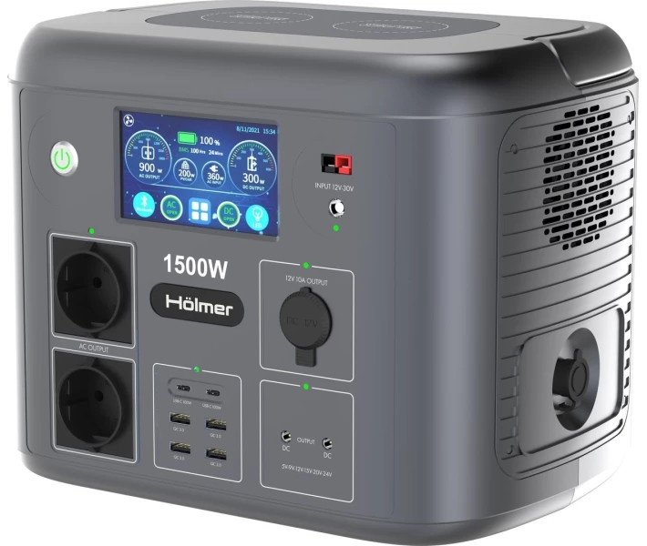 Фото - зарядную станцию Портативная зарядная станция Hölmer FCS1500 1500W / 1280Wh / LiFePO4