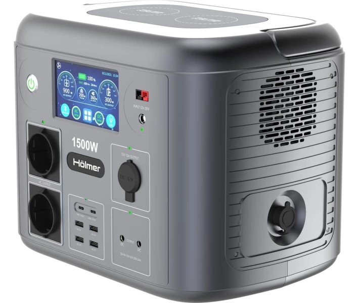 Фото - зарядную станцию Портативная зарядная станция Hölmer FCS1500 1500W / 1280Wh / LiFePO4