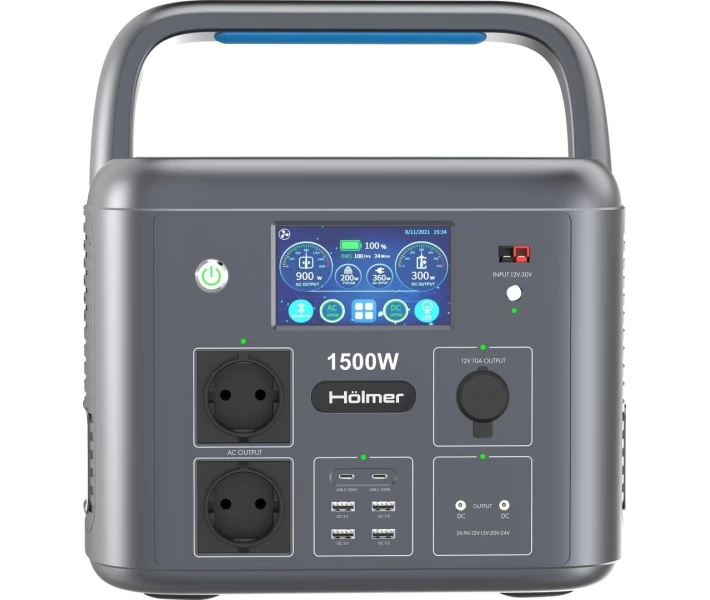 Фото - зарядную станцию Портативная зарядная станция Hölmer FCS1500 1500W / 1280Wh / LiFePO4