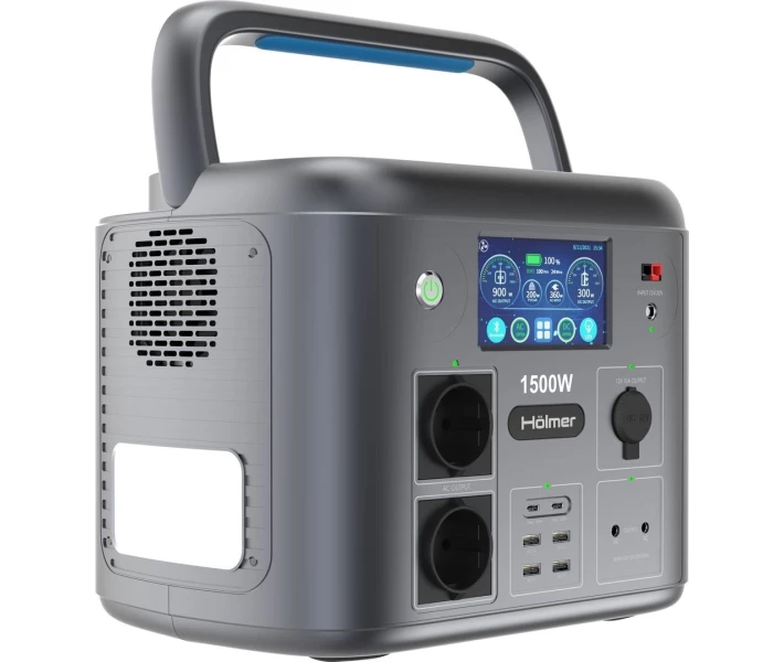 Фото - зарядную станцию Портативная зарядная станция Hölmer FCS1500 1500W / 1280Wh / LiFePO4