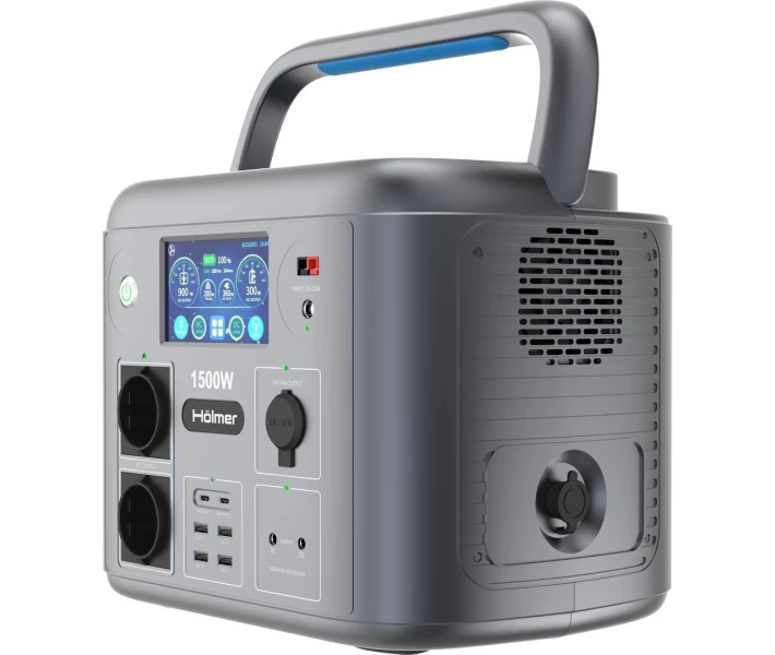 Фото - зарядную станцию Портативная зарядная станция Hölmer FCS1500 1500W / 1280Wh / LiFePO4