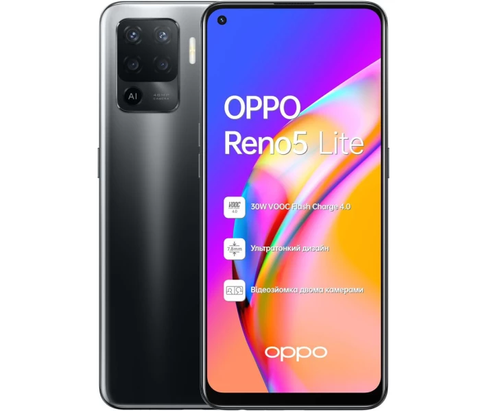 Фото - смартфон и мобильный телефон OPPO Reno5 Lite 8/128 GB Fluid Black (черный)