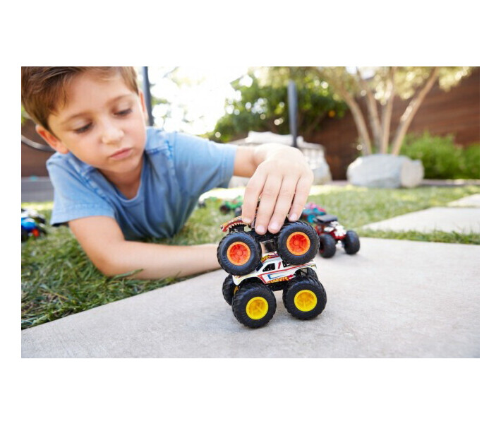 Фото - машинку, модель техники Базовая машинка Mattel Hot Wheels Monster Trucks Внедорожник (в асс.) (FYJ44)