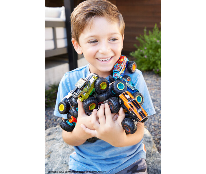 Фото - машинку, модель техники Базовая машинка Mattel Hot Wheels Monster Trucks Внедорожник (в асс.) (FYJ44)