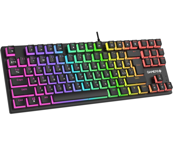 Фото - клавиатуру Клавиатура игровая механическая GamePro MK80R Red Switch RGB