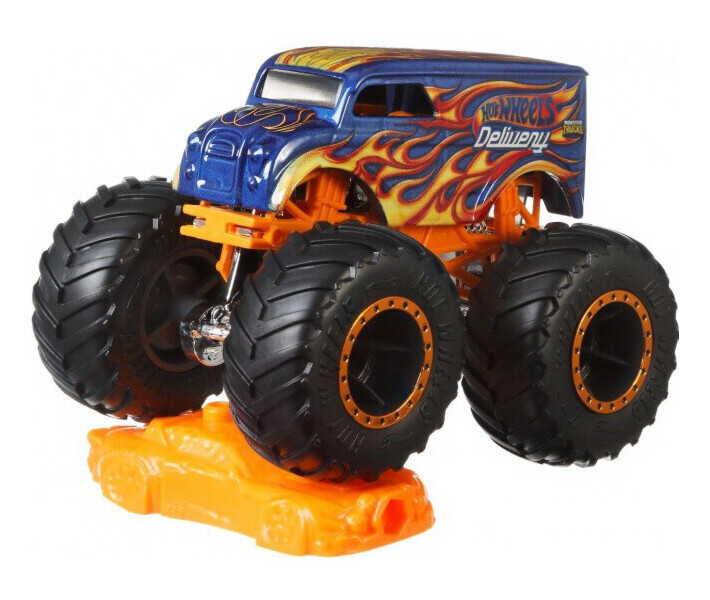 Фото - машинку, модель техники Базовая машинка Mattel Hot Wheels Monster Trucks Внедорожник (в асс.) (FYJ44)