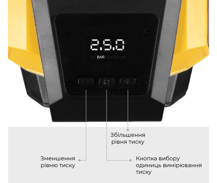 Фото - автокомпрессор Автокомпресор Model G black-yellow