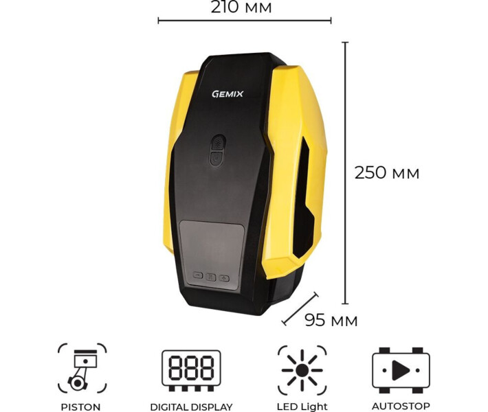 Фото - автокомпрессор Автокомпресор Model G black-yellow