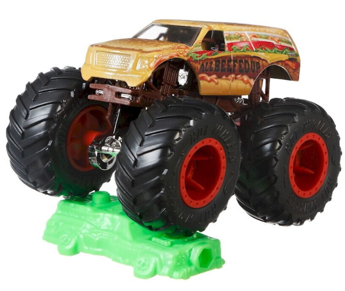 Фото - машинку, модель техники Базовая машинка Mattel Hot Wheels Monster Trucks Внедорожник (в асс.) (FYJ44)