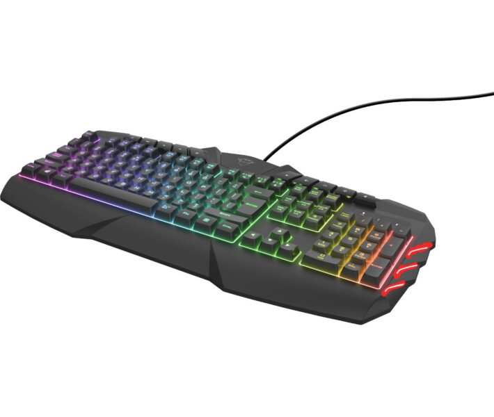 Фото - клавиатуру Клавиатура игровая Trust GXT 881 Odyss Semi-Mech USB Black (24303)