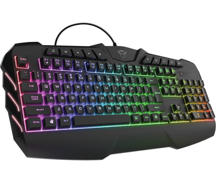 Фото - клавиатуру Клавиатура игровая Trust GXT 881 Odyss Semi-Mech USB Black (24303)