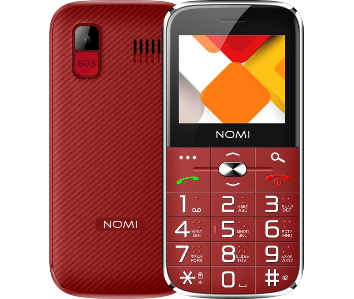 Фото - смартфон и мобильный телефон Мобильный телефон Nomi i220 Red (Красный)