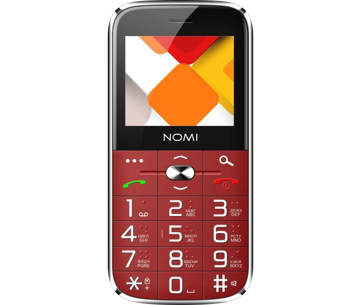 Фото - смартфон и мобильный телефон Мобильный телефон Nomi i220 Red (Красный)