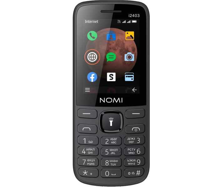 Фото - смартфон и мобильный телефон Мобильный телефон Nomi i2403 Black (черный)