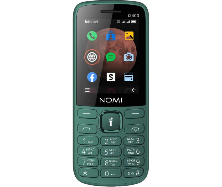 Фото - смартфон и мобильный телефон Мобильный телефон Nomi i2403 Dark Green (зеленый)