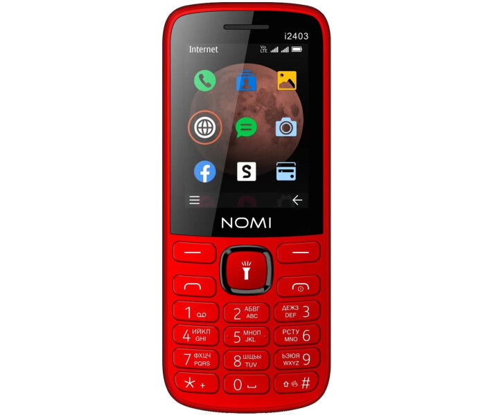 Фото - смартфон и мобильный телефон Мобильный телефон Nomi i2403 Red (красный)