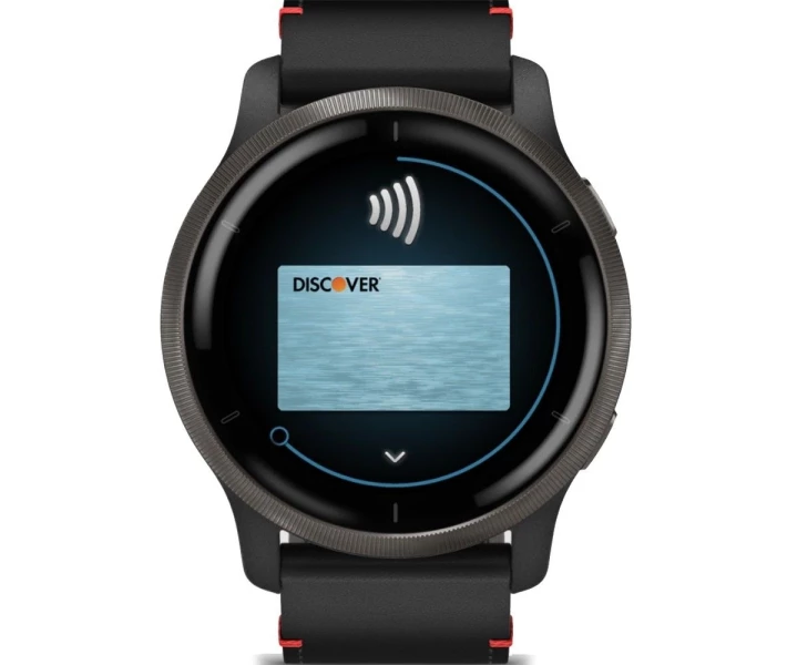 Фото - смарт-часы Смарт-часы Garmin Venu 2 Black with leather belt (010-02430-21)