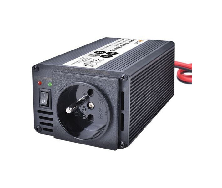 Фото - автомобильный инвертор Автомобильный инвертор Solight invertor 200W 12V-220V USB 500mA, black