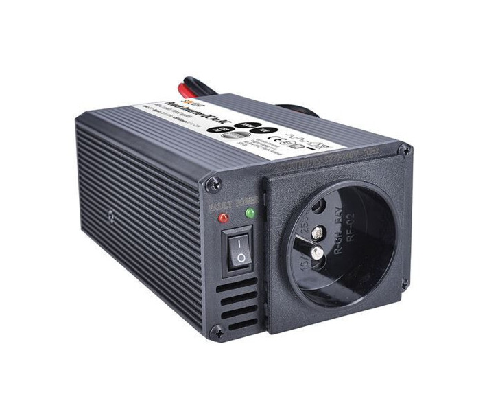 Фото - автомобильный инвертор Автомобильный инвертор Solight invertor 200W 12V-220V USB 500mA, black