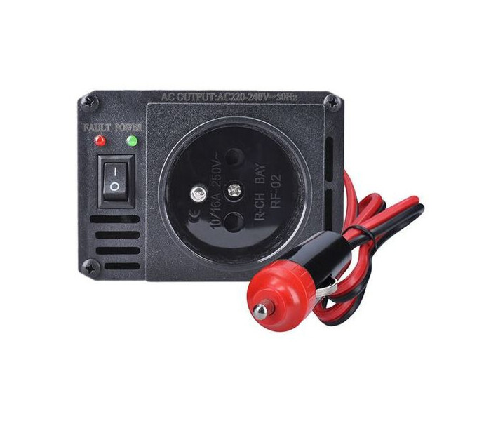 Фото - автомобильный инвертор Автомобильный инвертор Solight invertor 200W 12V-220V USB 500mA, black