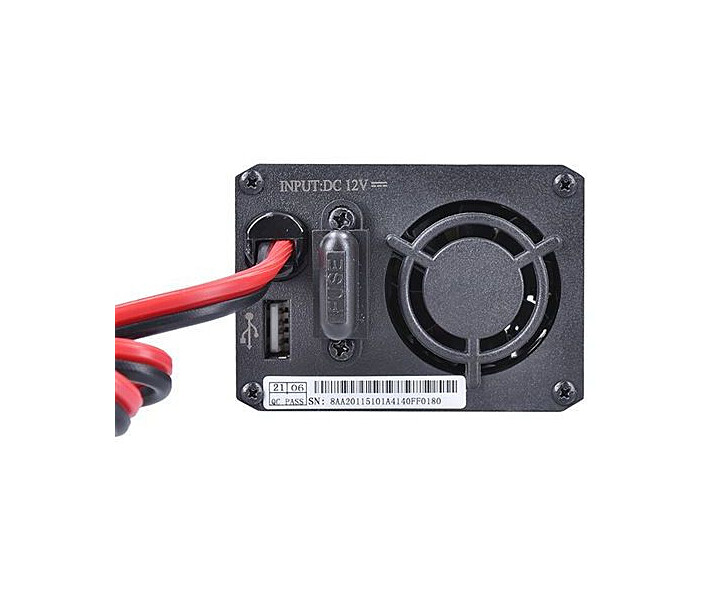 Фото - автомобильный инвертор Автомобильный инвертор Solight invertor 200W 12V-220V USB 500mA, black