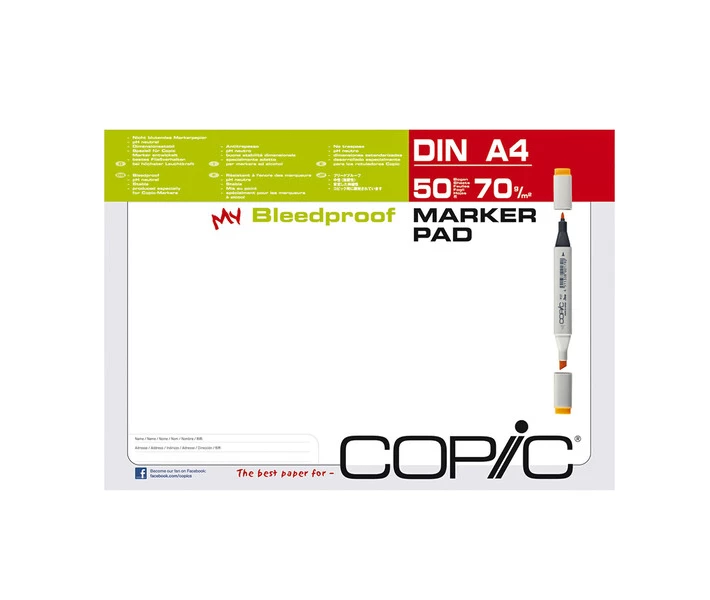 Фото - скетчбук и бумагу для рисования Copic блокнот для маркеров Alcohol Marker Pad 70 г/м2, A4 (50 листов) (25001)