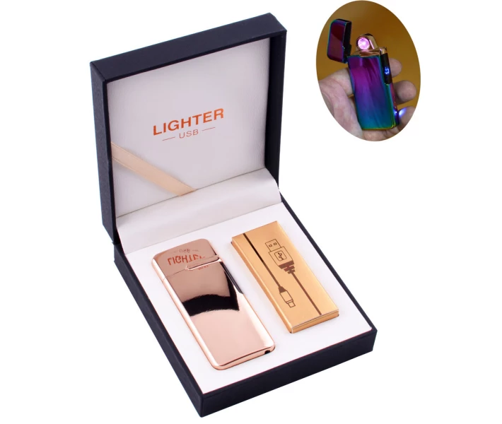 Фото - зажигалку Электроимпульсная зажигалка в подарочной коробке Lighter Premium Stone