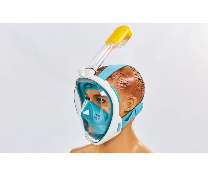 Фото - маска для дайвинга Маска для дайвинга Swim One M2068G белый-бирюзовый (PL000079)