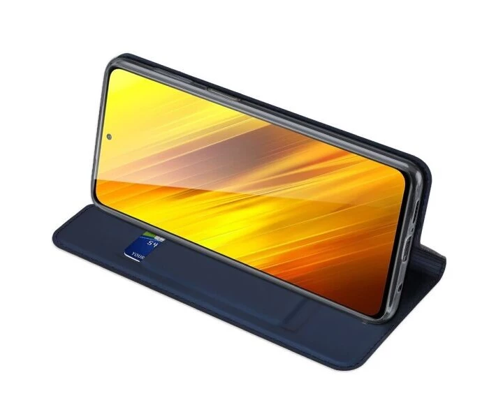 Фото -  Чехол-книжка DUX DUCIS Skin Pro для Xiaomi Poco X3 - Dark Blue