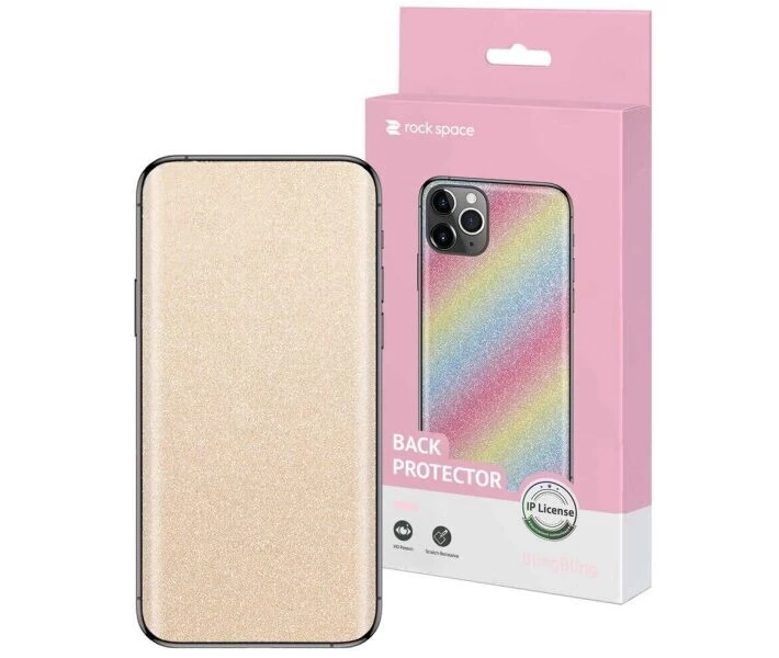 Фото -  Наклейка на заднюю панель RockSpace BlingBling Series для ASUS Zenfone 6 ZS630KL - Gold