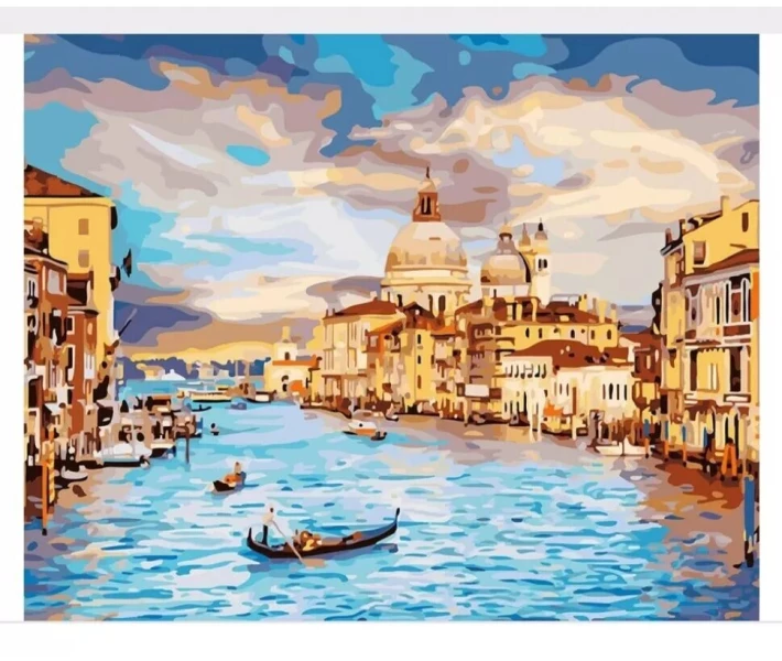 Фото - картину по номерам Картина по номерам PAINTING BY NUMBERS Венеция Danko Toys 40x40 см