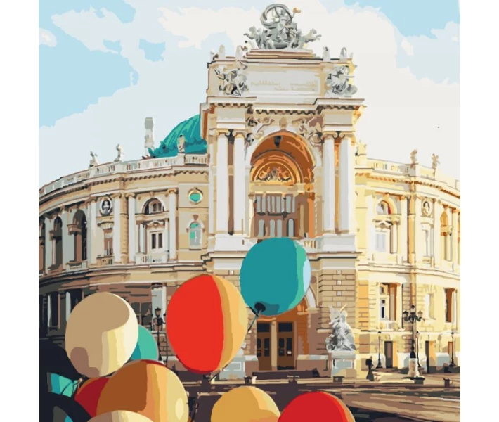 Фото - картину по номерам Картина по номерам Жемчужина у моря 40*40см * KHO3501