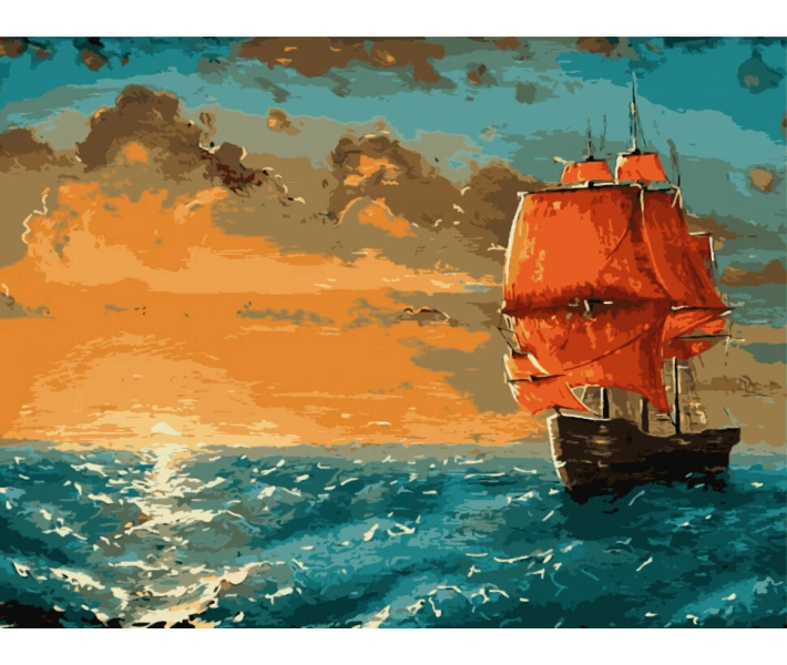 Фото - картину по номерам Картина по номерам Art Craft Алые паруса 40*50 см 10509-AC