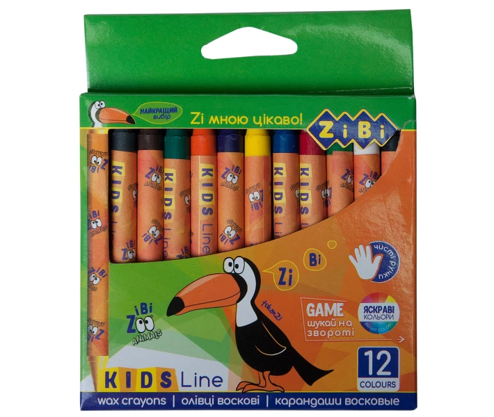 Фото - графитовый карандаш Карандаши восковые 12 цветов KIDS Line (ZB2481)
