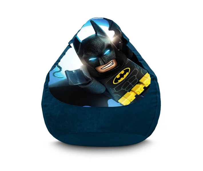 Фото - бескаркасную мебель Кресло мешок iPuff ''Lego Batman'' Флок XXL (90х125 см) Синий