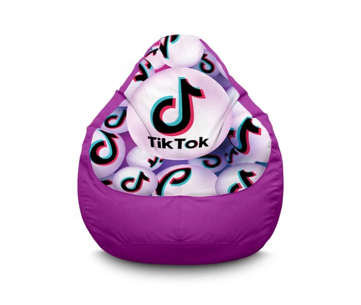 Фото - бескаркасную мебель Кресло мешок iPuff ''Tik Tok. Sphere. Violet'' Оксфорд XXXL (100х135 см) Фиолетовый