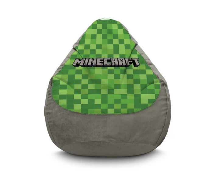 Фото - бескаркасную мебель Кресло мешок iPuff ''Minecraft'' Флок XXXL (100х135 см) Серый