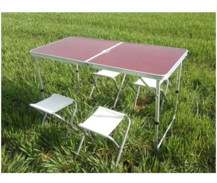 Фото - складную мебель Стол для пикника со стульями Folding Table 5639, светлое дерево